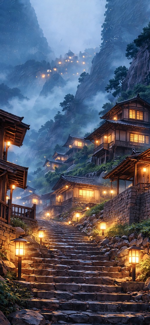 قرية الجبال المضيئة